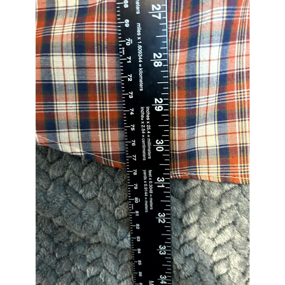 Vintage Levi's Western Shirt Mens XL Multicolor Plaid Flap Pockets Collared Snap - Picture 6 of 7